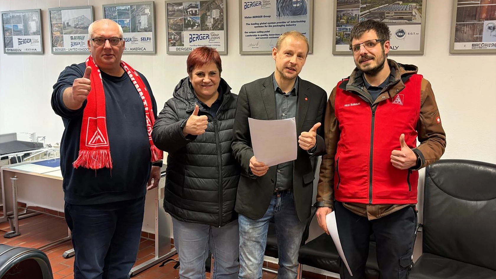 Annahme Tarifvertrag Berger