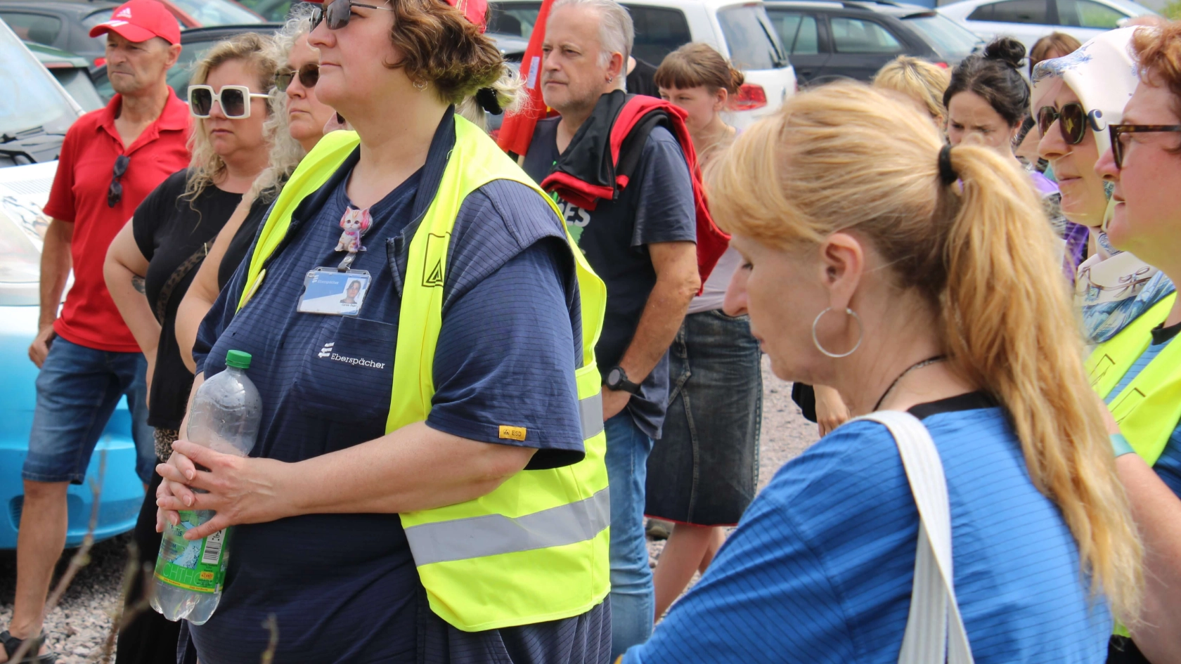 Protestkundgebung bei Eberspächer catem in Herxheim