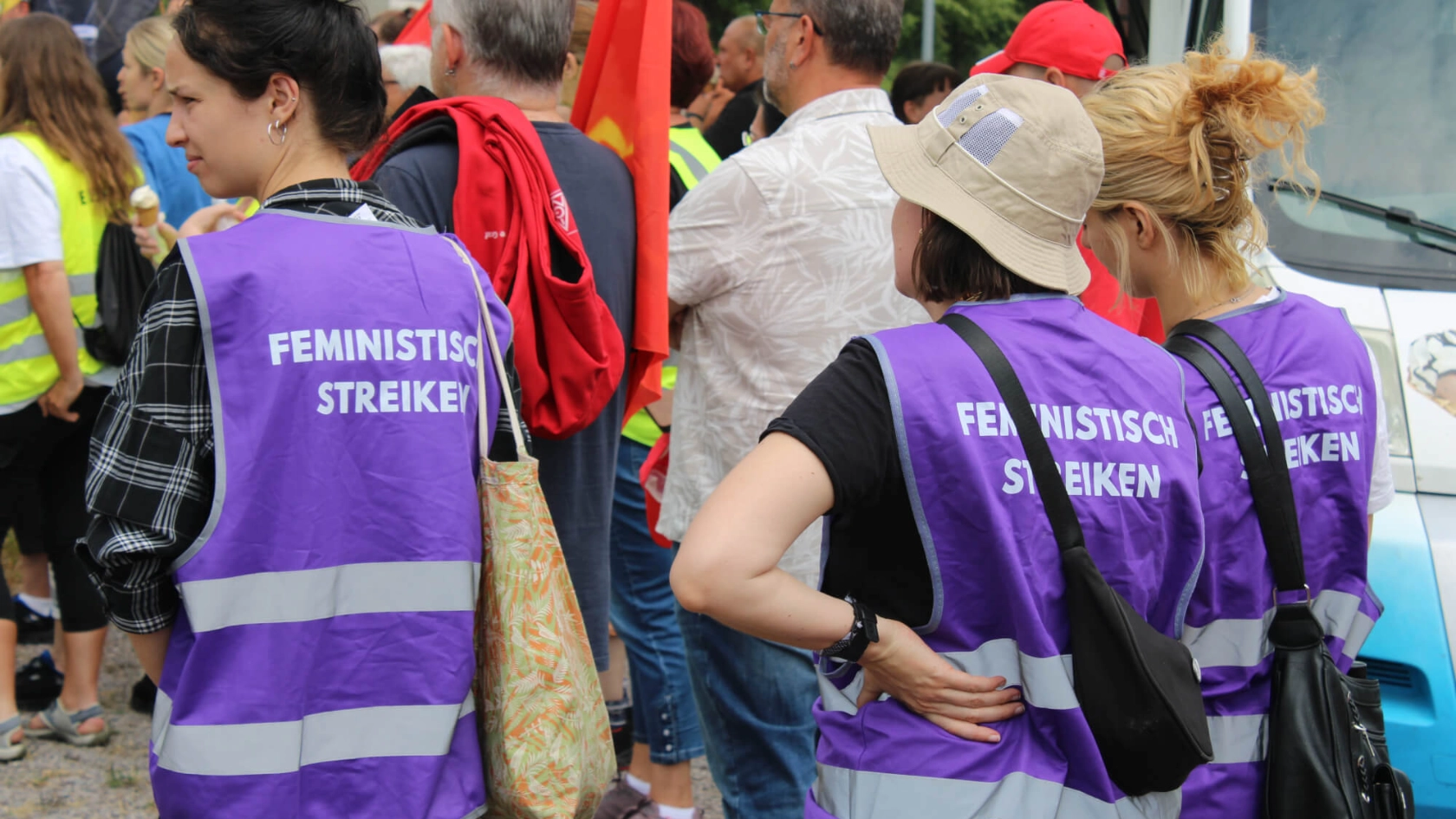 Protestkundgebung bei Eberspächer catem in Herxheim