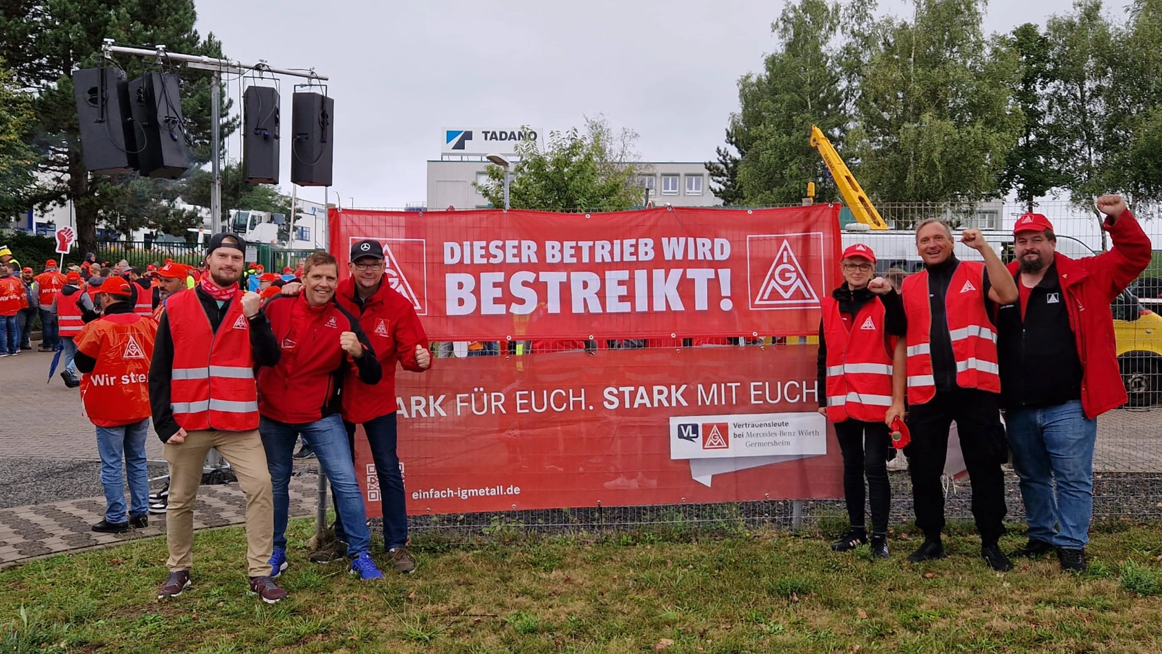 Arbeitskampf bei Tadano in Zweibrücken