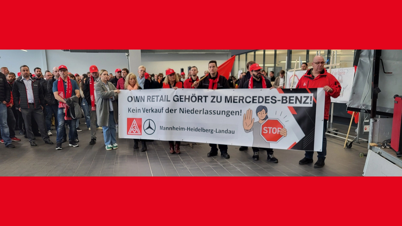 Protestaktion Mercedes-Benz