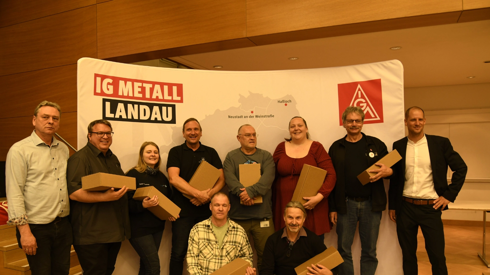 Neu gewählter Ortsvorstand der IG Metall Landau