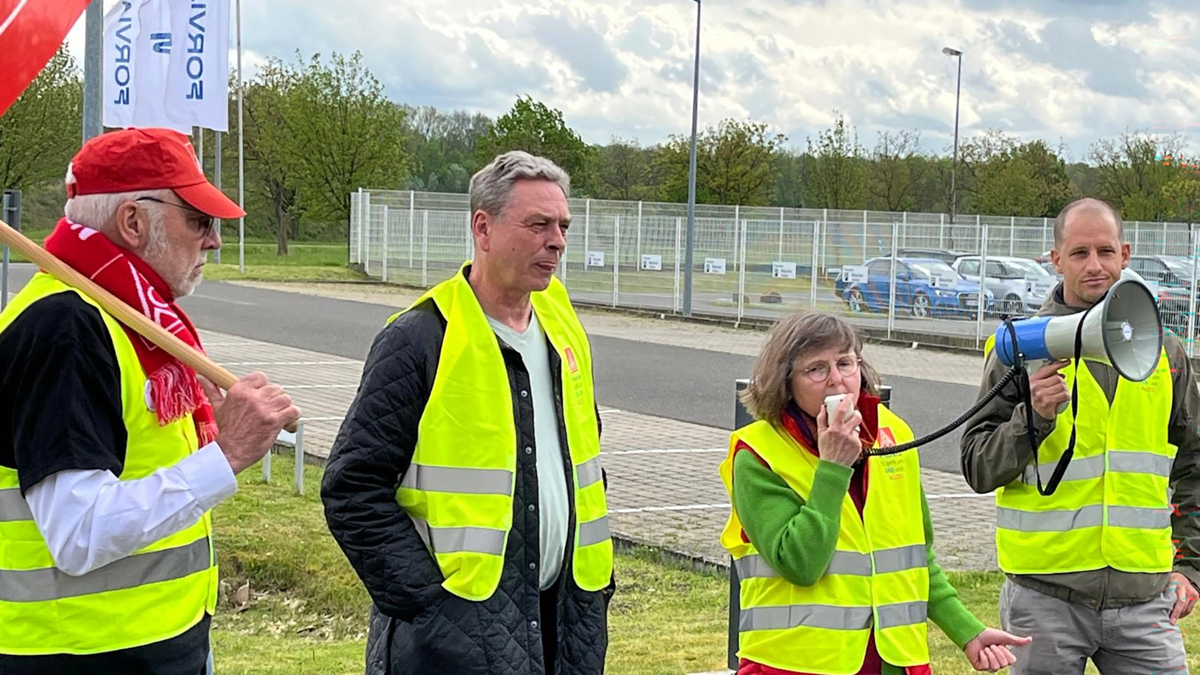 Warnstreik Faurecia Hagenbach am 15.04.2024