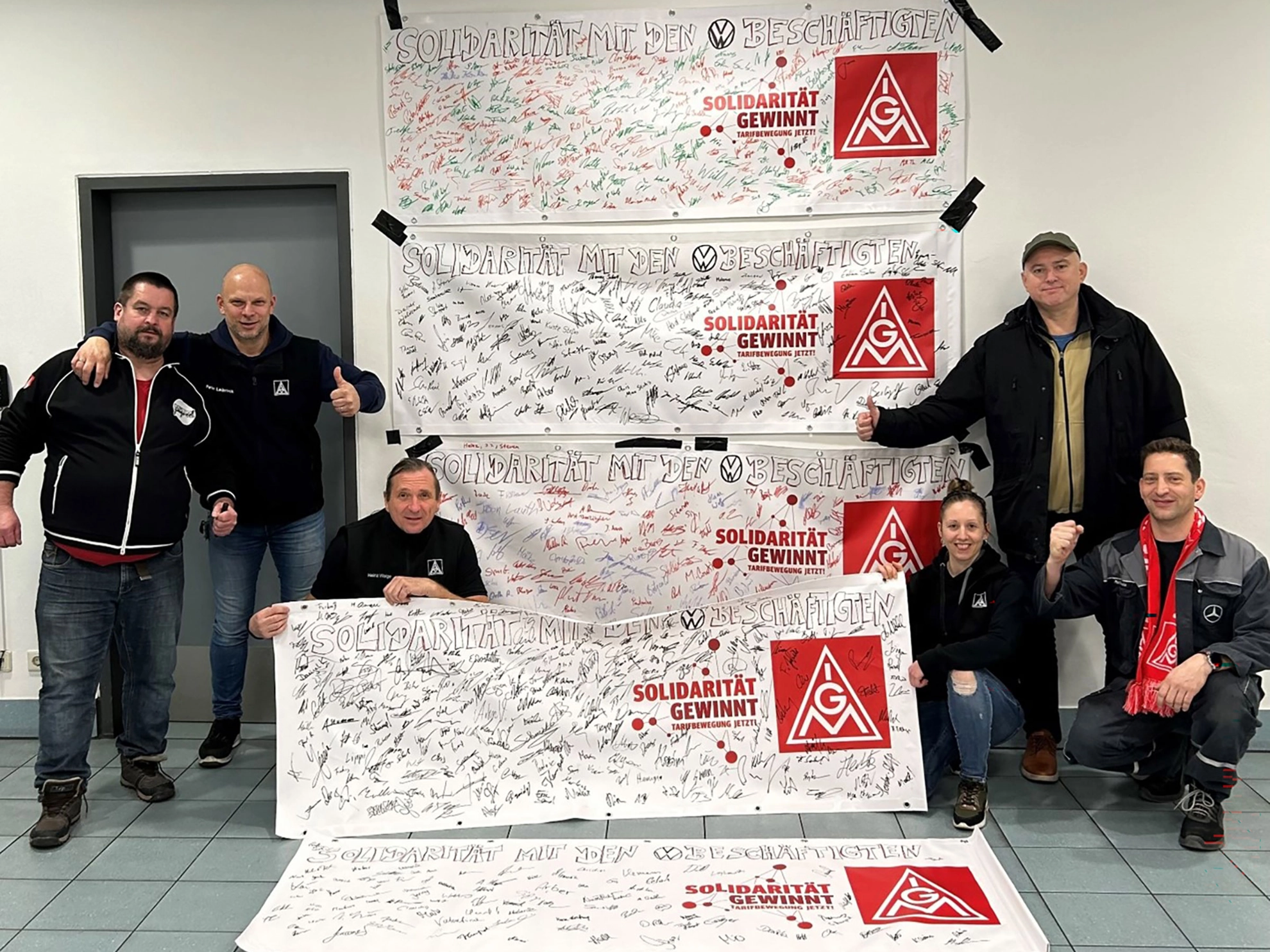 Daimler Truck Wörth Unterschriftenaktion