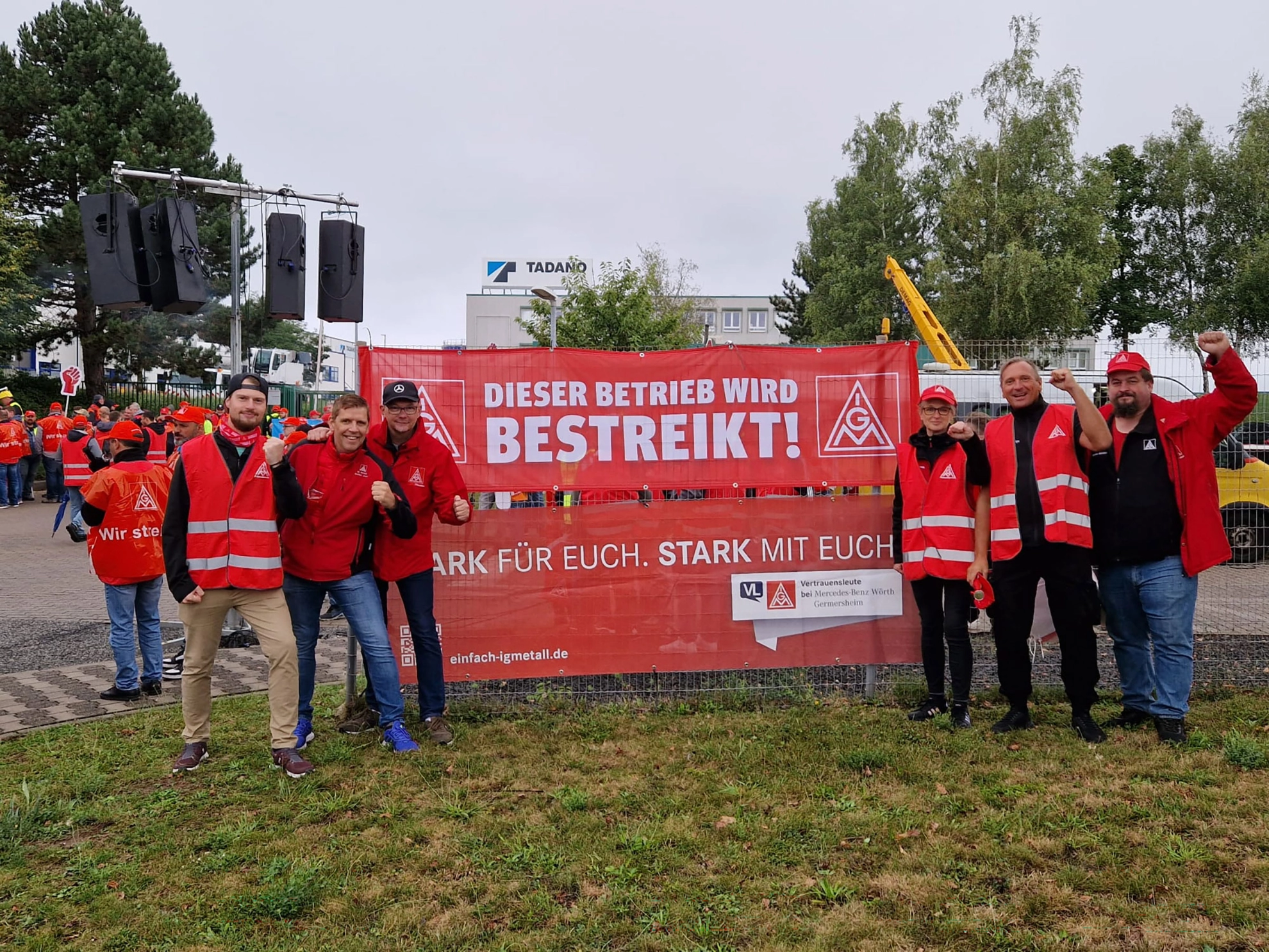 Arbeitskampf bei Tadano in Zweibrücken