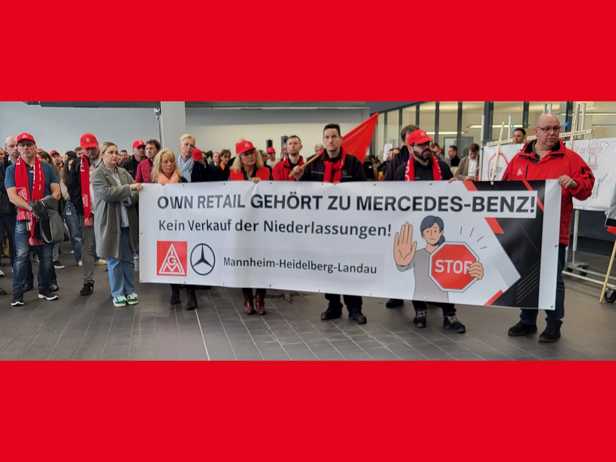 Protestaktion Mercedes-Benz
