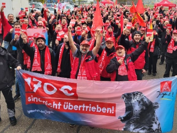 Erste Warnstreikwelle rollt im GLC Germersheim