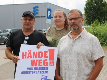 Mitgliederversammlung der Metallerinnen und Metaller bei Eberspächer catem