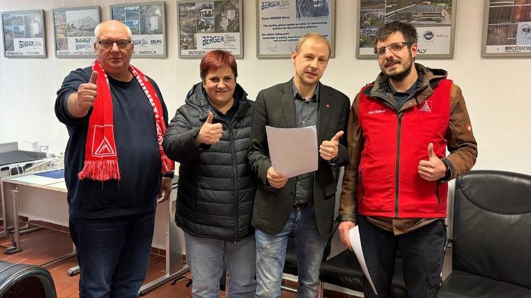 Annahme Tarifvertrag Berger