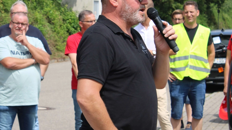 Protestkundgebung bei Eberspächer catem in Herxheim
