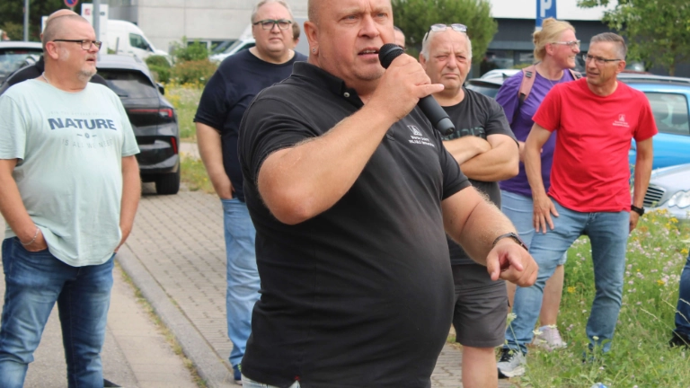 Protestkundgebung bei Eberspächer catem in Herxheim