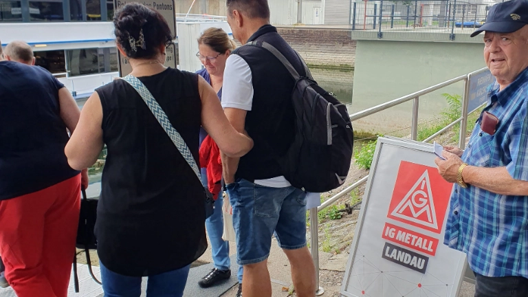 Hafenrundfahrt zur 40-jährigen Mitgliedschaft in der IG Metall