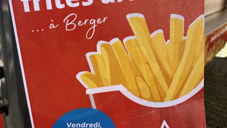 Tarifinfo mit Pommes bei Berger