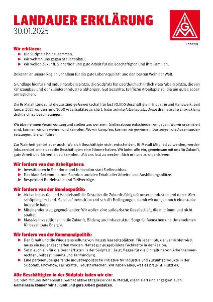 Landauer Erklärung